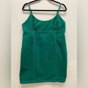 No Boundaries ✨ Emerald Green Spaghetti Strap Dress ✨ Corduroy - XXL